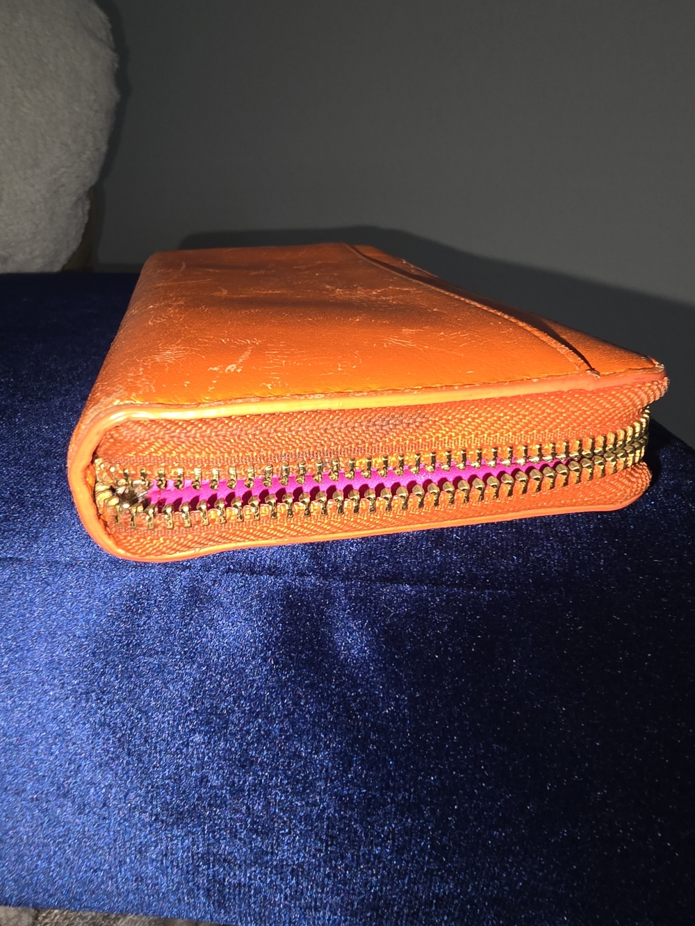 Kate Spade New York Orange Zip Wallet W/ NWT BANGLE - Picture 10 of 10